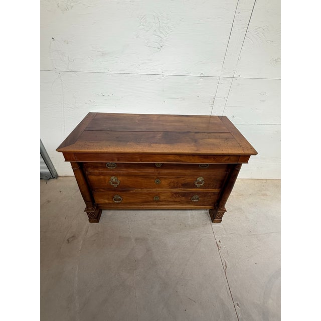 18th Century French Empire Solid Walnut Chest of Drawer / Commodes For Sale - Image 6 of 18