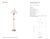 Chapman & Myers by Visual Comfort Signature Caspian Medium Accent Lamp in Antique-Burnished Brass and Alabaster with Linen...