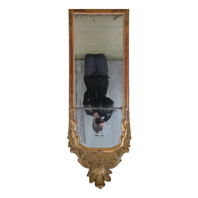Gesso and Giltwood Pier Mirror, 1740 For Sale