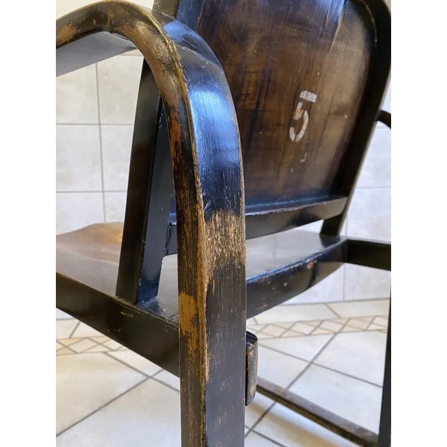 Wood Set of Beech Armchairs from Tatra, Czech Republic, 1930s For Sale - Image 7 of 10