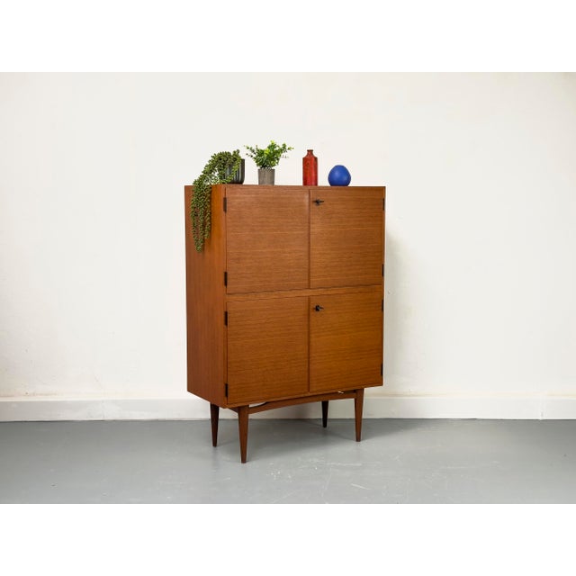Wood Vintage Teak Cabinet, 1963 For Sale - Image 7 of 18