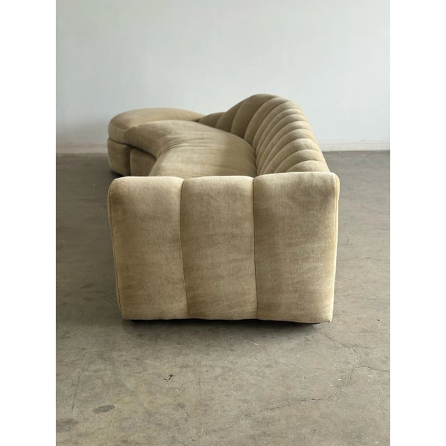 1980s One of One Arched Channel Back Sofa For Sale - Image 13 of 16