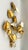Lovely pair of mid-century Italian gilt tole wall sconces. Each sconce holds two taper candles. These two-arm sconces...