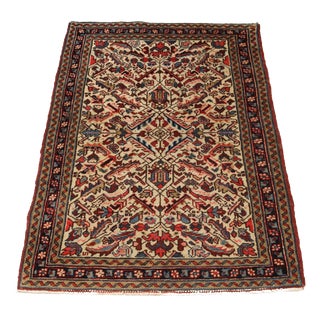 Vintage Middle Eastern Mehraban Rug in Wool For Sale