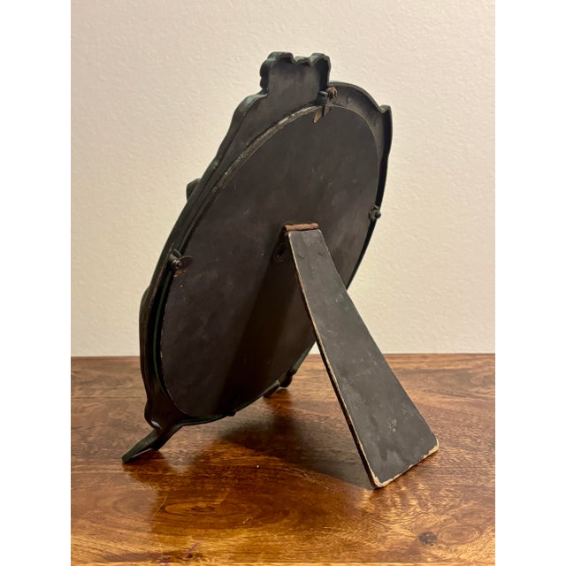 1960s 1960s Art Nouveau Revival Figural Tabletop Vanity Mirror For Sale - Image 5 of 8