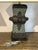 20th Century Primitive Style Ceramic Vase Table Lamps - a Pair For Sale In West Palm - Image 6 of 9