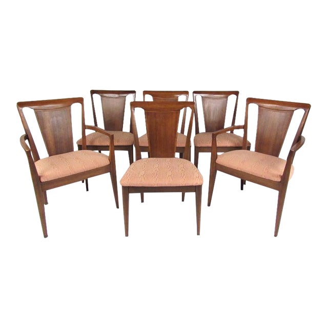 Set Of Six Mid Century Modern Dining Room Chairs Chairish