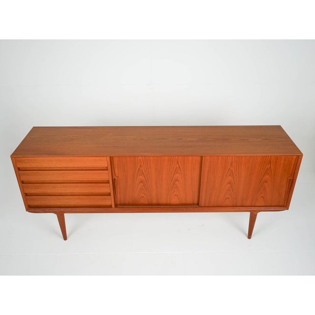 1960s Mid-Century Teak Model #18 Sideboard by Gunni Omann for Omann Jun, 1960s For Sale - Image 5 of 15