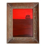 Contemporary Impressionist Style Seascape Painting on Canvas, Framed For Sale