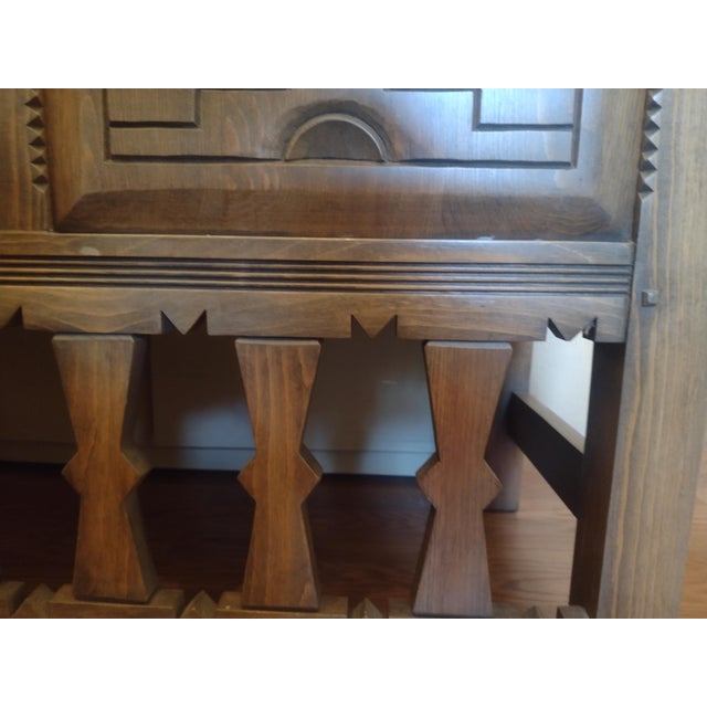 Ernest Thompson Santa Fe - Southwestern Carved Wood Storage Chest / Blanket Chest For Sale - Image 17 of 17