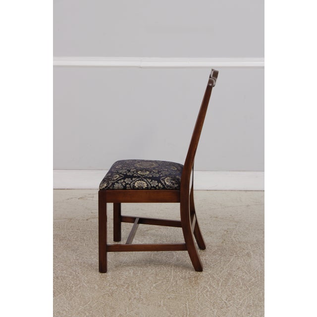 Chippendale Set of 6 Statton Cherry Dining Chairs For Sale - Image 3 of 13