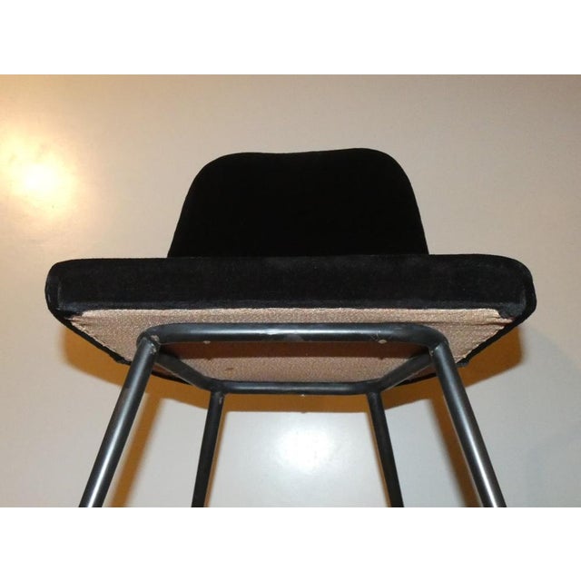 Black Velvet Dining Chairs, Italy, 1960s, Set of 4 For Sale - Image 12 of 16