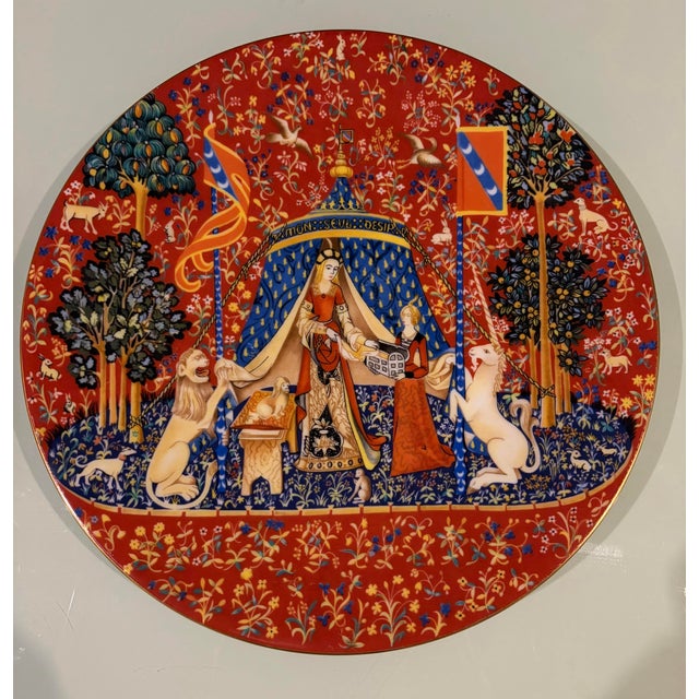 French Vintage-Haviland-Limoges Limited Edition No 1 “La Dame À La Licorne” For Sale - Image 3 of 5