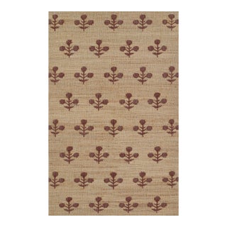 Erin Gates by Momeni Orchard Bloom Rust Hand Woven Wool and Jute Area Rug 10' X 14' For Sale