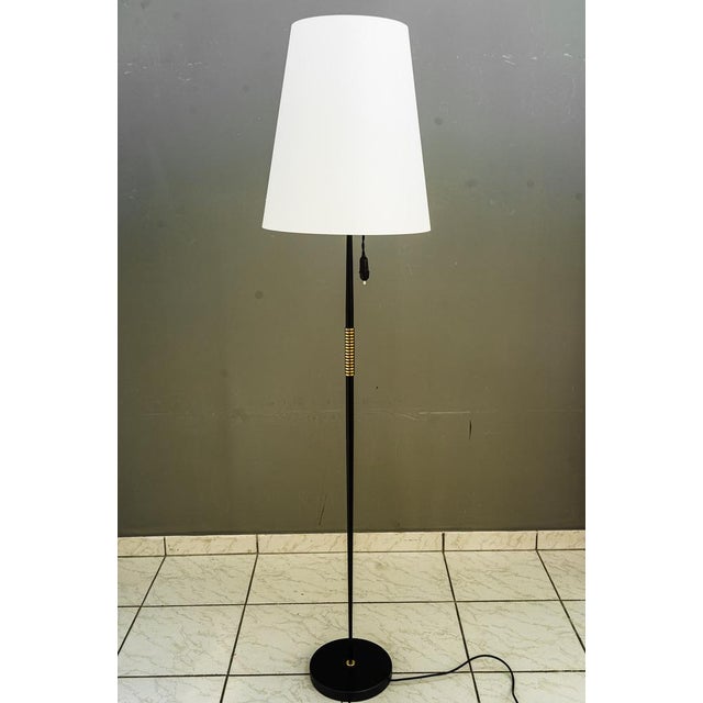 Floor Lamp with Fabric Shade by J. T. Kalmar, Vienna, Austria, 1950s For Sale - Image 6 of 18