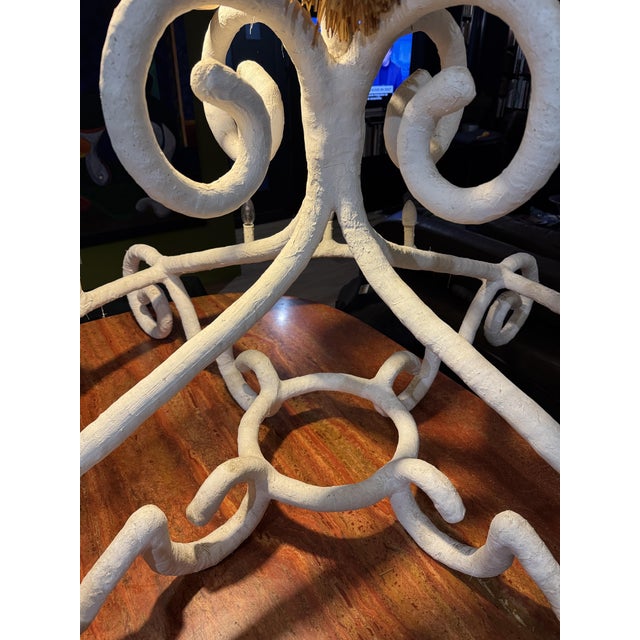 Ivory Vintage French Chandelier by Mathieu Challieres in Paris, 1999 For Sale - Image 8 of 9