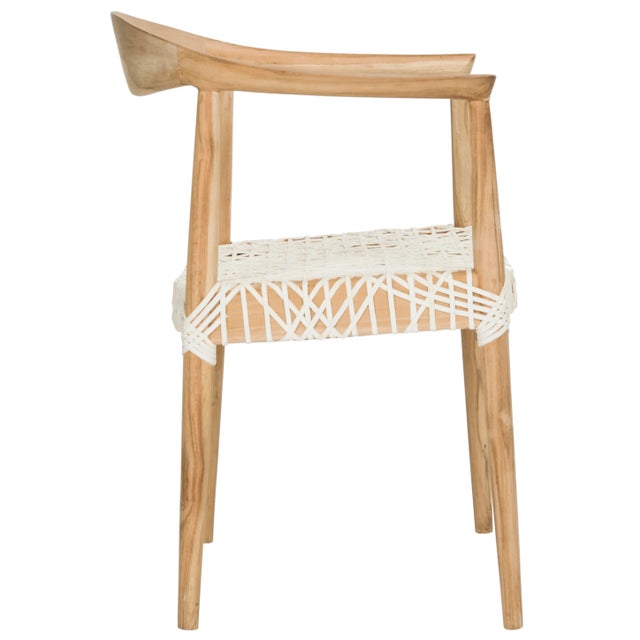 Boho Armchair, Off White For Sale - Image 4 of 10