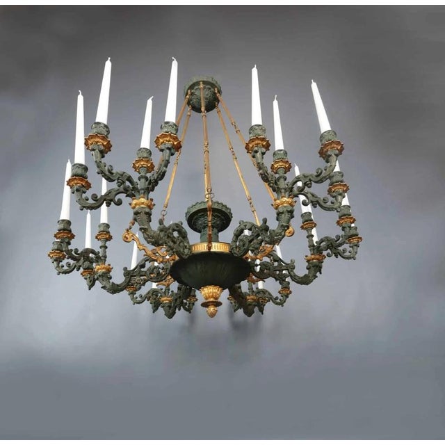 French Empire Palace 24-Candle Chandelier For Sale - Image 6 of 8