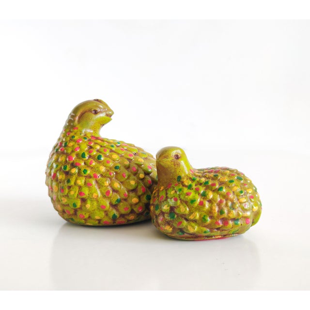 Vintage Ceramic Quail Figurines a Pair Chairish