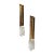 1970s Hand Hammered Gold Tube Hanging Crystal Pendant Lights - a Pair For Sale