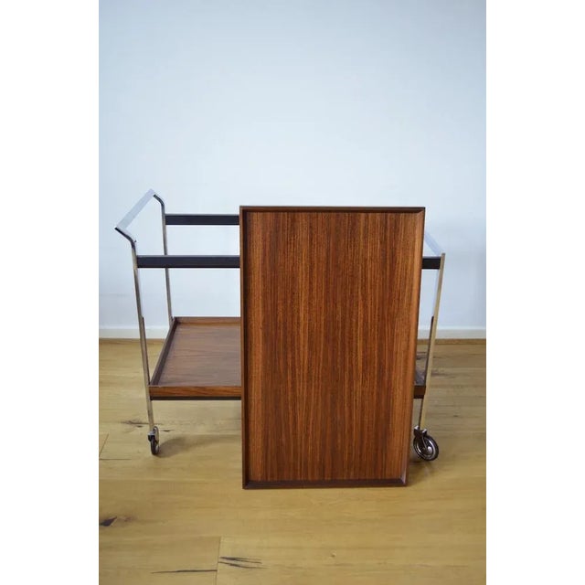 1960s Teak Bar Cart from Opal Möbel, 1960s For Sale - Image 5 of 9