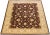 Modern Brown Modern Peshawar Handmade Wool Rug With Palmettes Design For Sale - Image 3 of 7