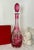 Late 20th Century Vintage Nachtmann Cranberry Red Decanter & Stopper For Sale - Image 5 of 7