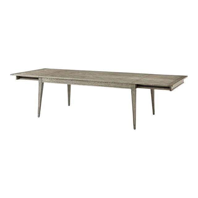 Grey Oak Rustic Dining Table For Sale