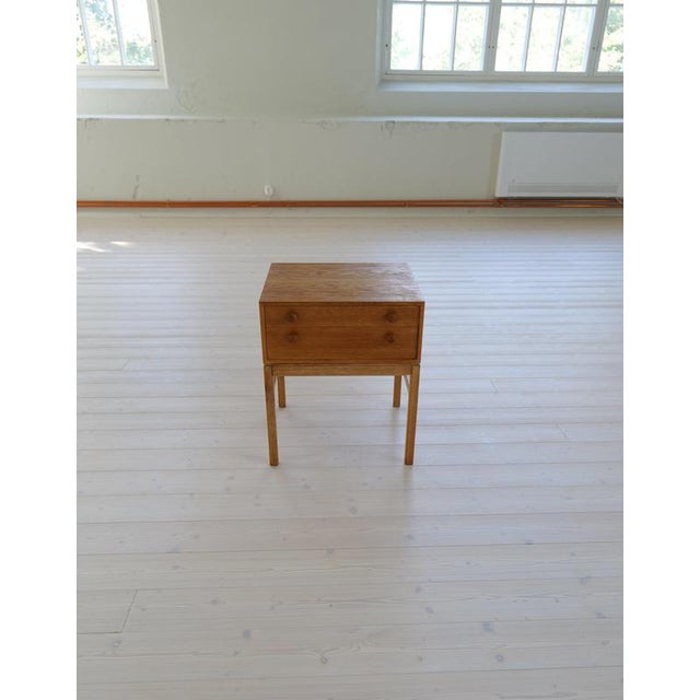 1960s Scandinavian Oak Casino Side Table by Sven Engström, 1960s For Sale - Image 5 of 9