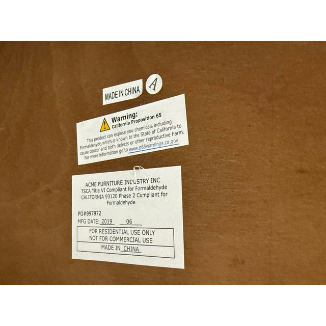 Acme Furniture Baptis Bench + Padded Seat For Sale - Image 11 of 12