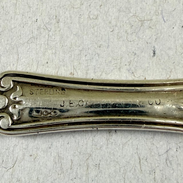 Antique J.E.Caldwell Kings Pattern Sterling Silver Spreaders, Set of Two For Sale - Image 9 of 9