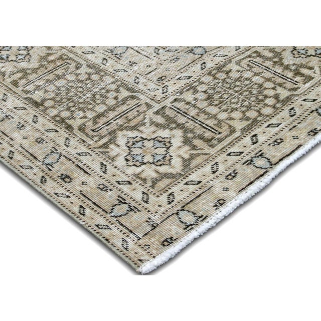 Transitional 1940sPersian Tabriz Rug For Sale - Image 3 of 6
