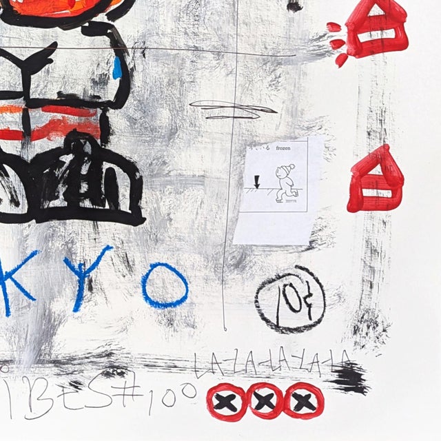 Tokyo Slugger - Original Pop Street Art Acrylic Painting on Cardstock by Gary John For Sale In Los Angeles - Image 6 of 6