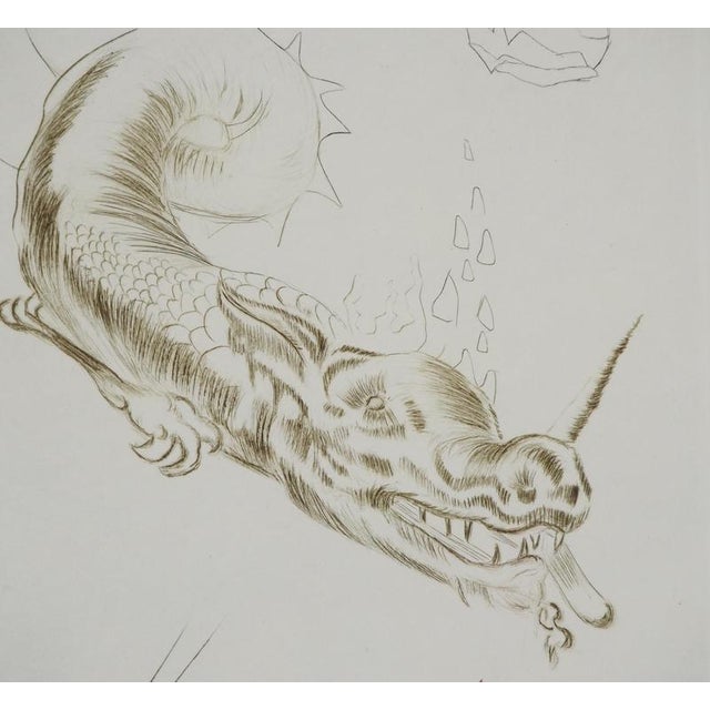 Salvador Dali, Tristan and the Dragon, Engraving For Sale - Image 3 of 7