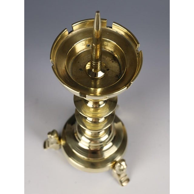 18th Century Brass Ecclesiastical Pricket Candlestick, 17501800 by Unknown for Unknown, 1780 For Sale - Image 14 of 15
