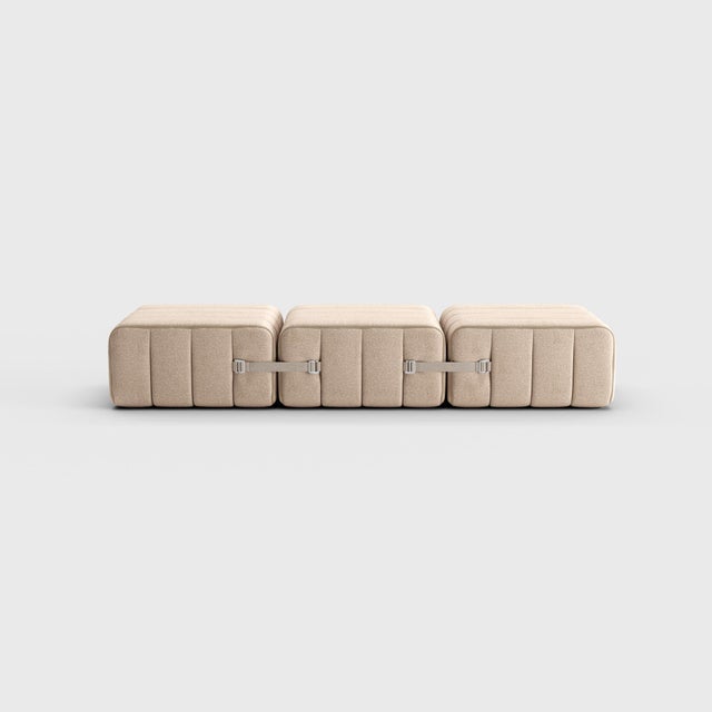 Not Yet Made - Made To Order Single-Seater Modular Sofa Longue in Dama Fabric by Ambivalenz, Set of 3 For Sale - Image 5 of 13