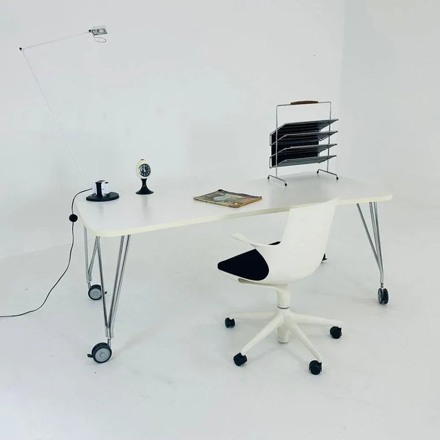 Max white desk designer by Ferruccio Laviani for Kartell Italy 1990s Manufacturer Kartell Italy Max Designers Ferruccio...