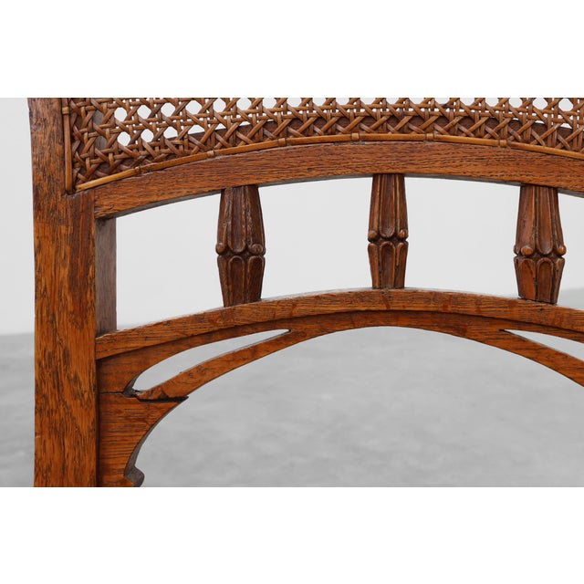 Art Nouveau Dining Chairs in the style of Victor Horta, Belgium, 1910s, Set of 6 For Sale - Image 16 of 18