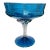 1960s Blue Glass Compote For Sale
