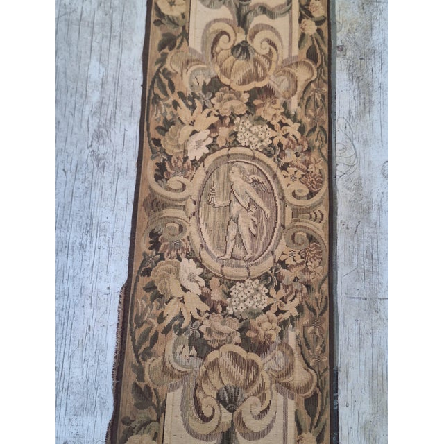 Antique French Aubusson-Style Tapestry Architectural Border Panel For Sale In Los Angeles - Image 6 of 9
