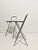 Folding Stools in Chromed Steel and Wooden Seat from Fiam, 1990s, Set of 2 For Sale - Image 4 of 16