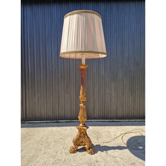 1950s Vintage Louis XVI Floor Lamp, 1960s For Sale - Image 5 of 8