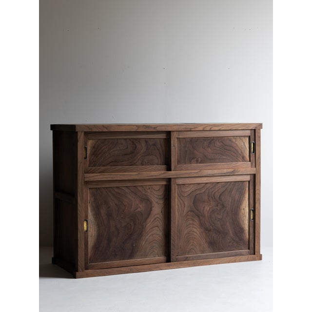 Japanese Antique Tansu Cabinet Sideboard / Wabi-Sabi / Taishō–Shōwa 1910-40s For Sale - Image 13 of 17