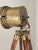 Antique Industrial Brass Floor Lamp on Surveyor Tripod, Early 20th Century For Sale - Image 4 of 11