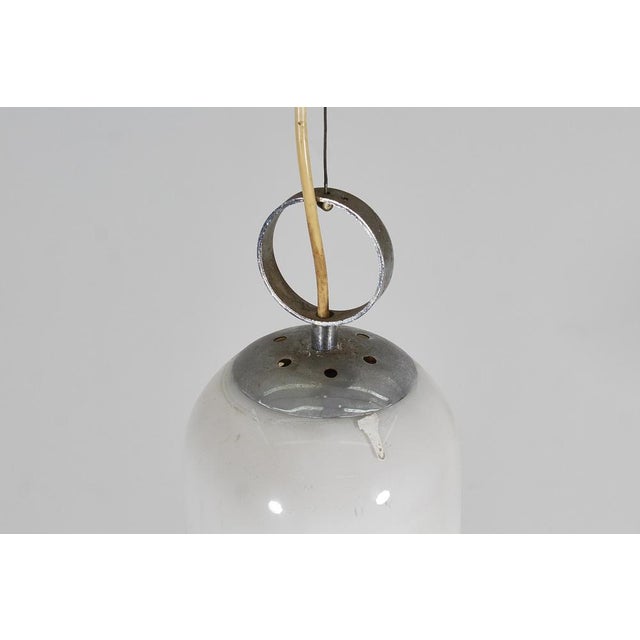 Mid-Century Murano Glass Bell Chandelier by C. Nason for Mazzega, Italy, 1960s For Sale - Image 11 of 14