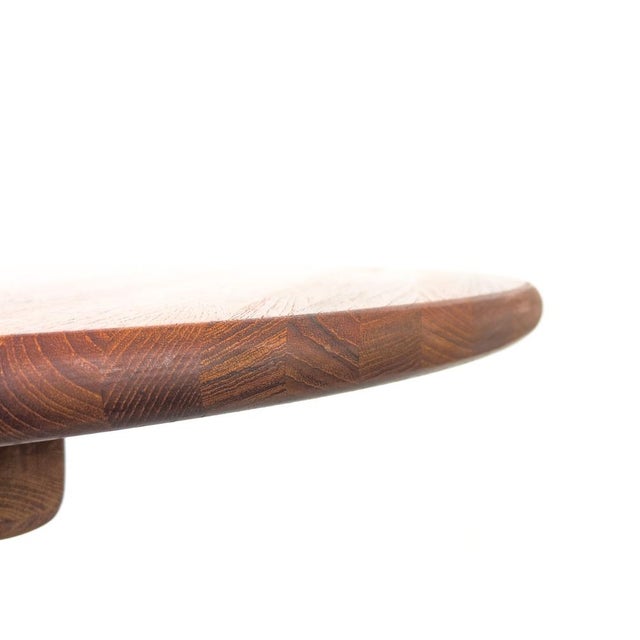 Mid-Century Modern Round Dining Table in Teak, 1970s For Sale - Image 3 of 15