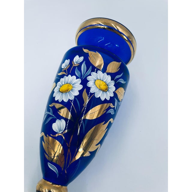 1960s Vintage Czechoslovakian Vase in Glass, 1965 For Sale - Image 5 of 9