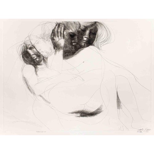 Emilio Greco, Nude Composition of Love No.2, 1970, Etching For Sale