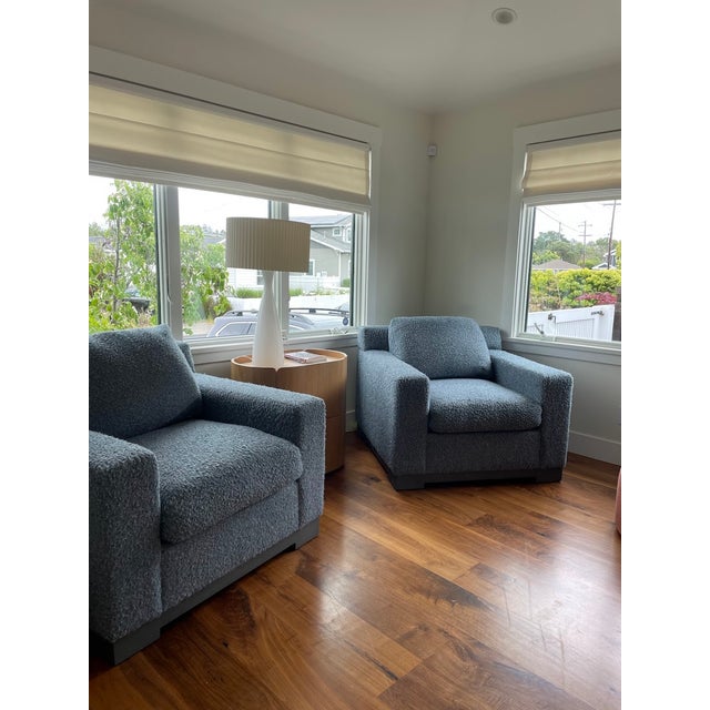 Rene Cazares Blue Club Chairs For Sale - Image 15 of 15