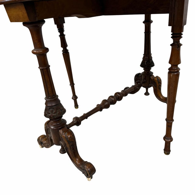 Brown Antique Victorian Sutherland Table Circa 1860 - 1880 For Sale - Image 8 of 12